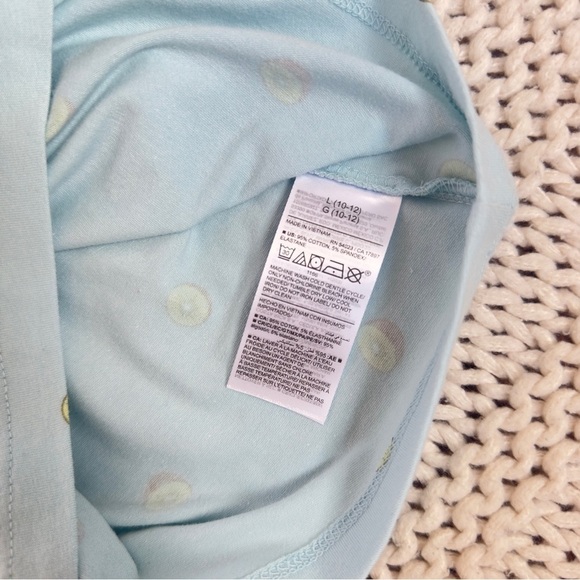 NWT Old Navy Blue and Green Girl's Tank Top with Kiwi Print Large (10/12) - Picture 4 of 4